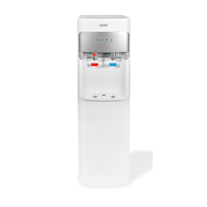 Igloo White Metal Bottom Load Hot and Cold Water Dispenser