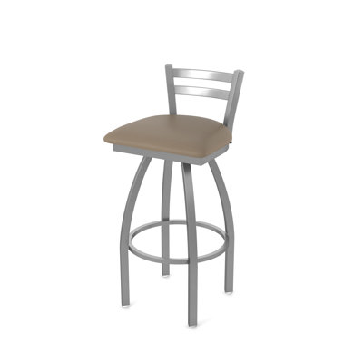 Jackie Low Back Stainless Steel Indoor/Outdoor Swivel Bar Stool by Holland Bar Stool