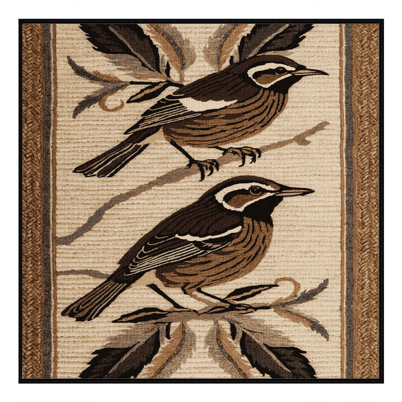  Tapis lavable Southern Wren Birds, Carré 3 pi