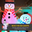 Trois bonhommes de neige de Noël 8,2 pi avec lumières DEL