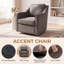 Upholstered Fabric Swivel Armchair-132720695
