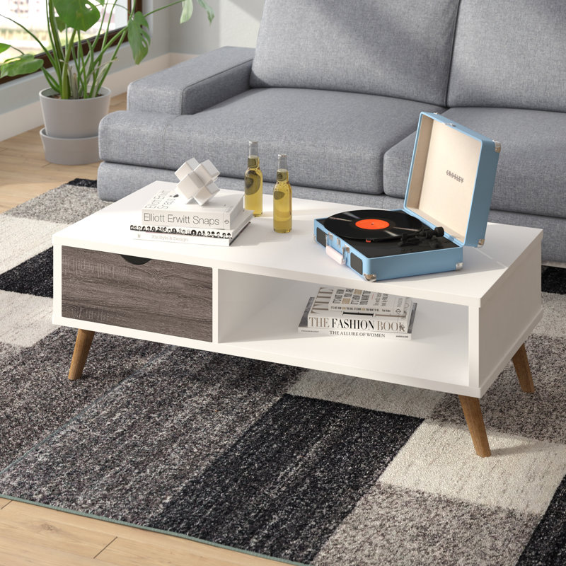 Four Leg Coffee Table with Storage