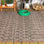 Tissage texturé naturel pour l'intérieur et l'extérieur géométrique pour le porche de la cour Nettoyage facile à utiliser par les animaux de compagnie sans perte de poils SMB108D 8