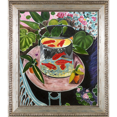 «The Gold Fish» par Henri Matisse - Peinture sur toile encadrée