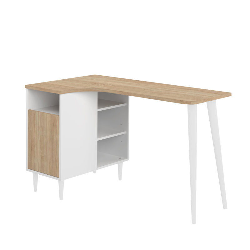 Nook L-Shape Secretary Desks, White