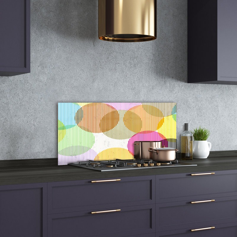 50cm W x 100cm L Glass Peel and Stick Panel