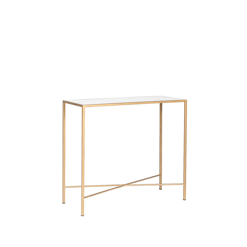Brodeur Tray Top Cross Legs End Table