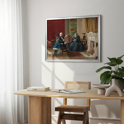 The Brown Family-Eastman Johnson-Framed Gallery Wrapped Canvas-1869