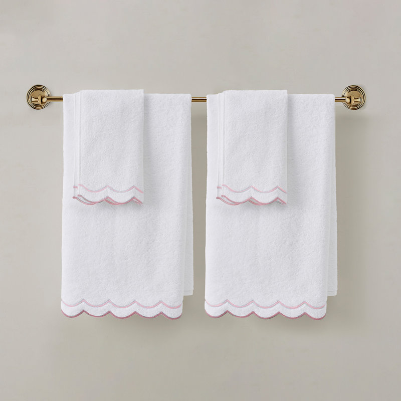 Ensemble de 2 serviettes de bain et 2 aiguilles Peri Home, Rose