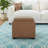 Stone Faux Leather Ottoman-95562050
