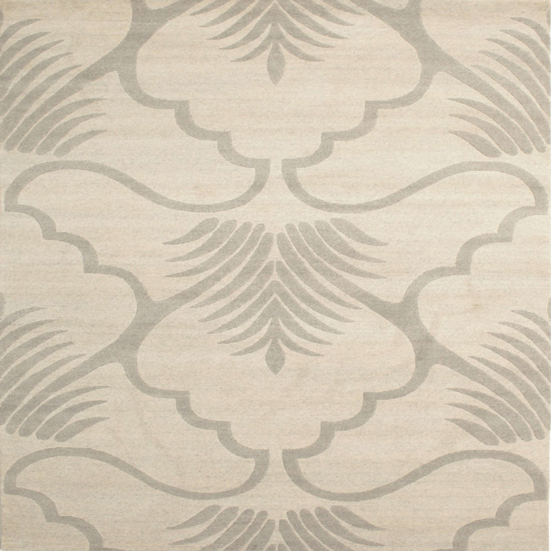Tapis traditionnel gris, Rond 4 pi