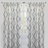 Katie Geometric Semi Sheer Curtain