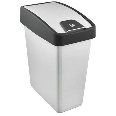 Keeeper waste bin with flip lid