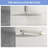 10" Square Rainfall & High Pressure Stainless Steel Bath Shower Head-114229153