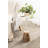 Lodia Round Wood and Metal End Table-887554133-887554134