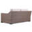 Manhattan Rustic Wicker Rattan Loveseat