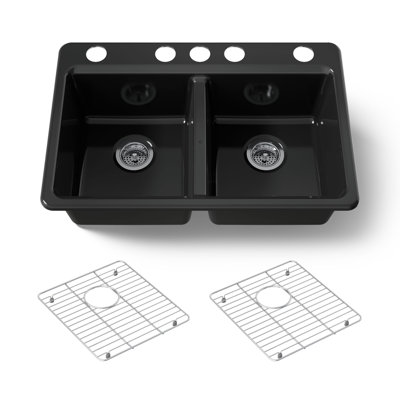 Riverby 33 In. Undermount Double-Bowl Kitchen Sink