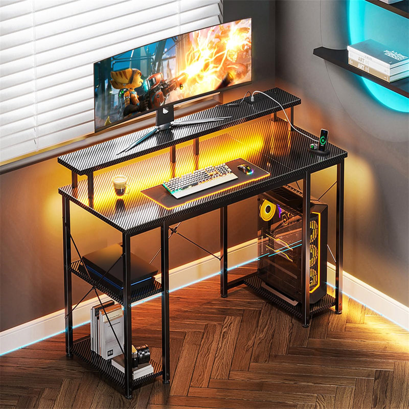 Metal Base Computer Desk