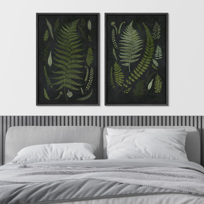 " Warm Aloe Stylish Botanical Peach Toned Modern Art Wall Decor Artwork " 2 - Pieces