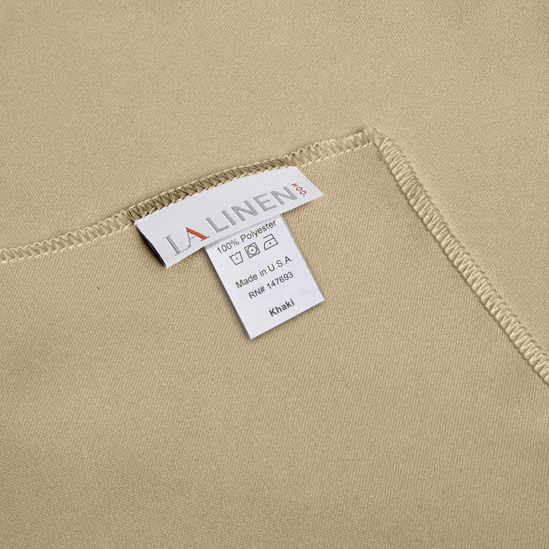 Rectangular Stain-Resistant Polyester Tablecloth - Basics by Wayfair™, Khaki, 84" x 60"