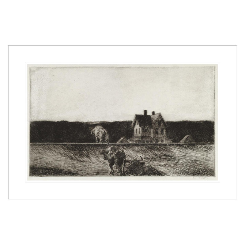 Paysage américain par Edward Hopper - Impression numérique sur toile, H 20,52 po x l 29,5 po