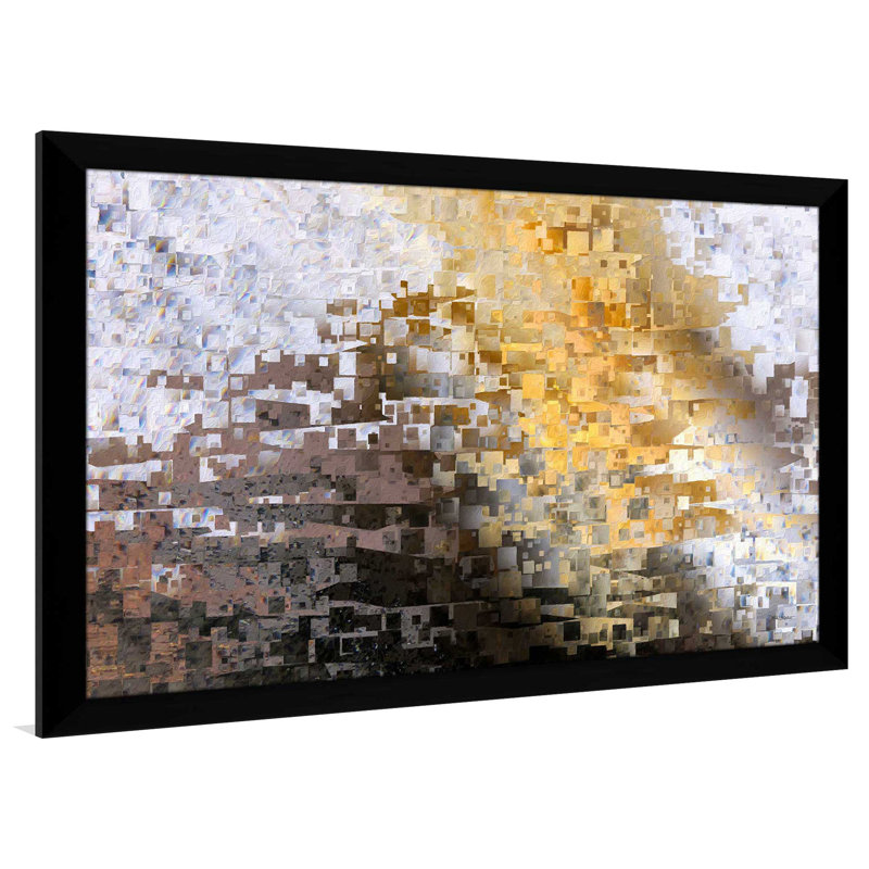 «Matthew 5: 4 Comforted» par Mark Lawrence, Cadre noir, H 21,5 po x l 27,5 po x P 0,75 po