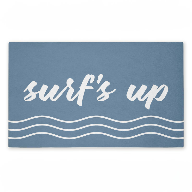Paillasson Surf's Up over Blue, Surfer sur bleu