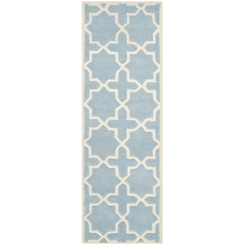 Paddy Hand Tufted Wool Geometric Rug, Runner 2'3" x 11'