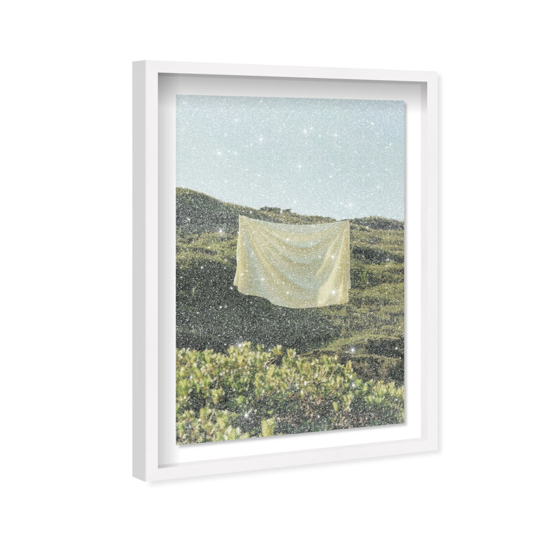 Floating Cotton II Print by Oliver Gal, 46.5"H x 31.5"W, White Shadowbox