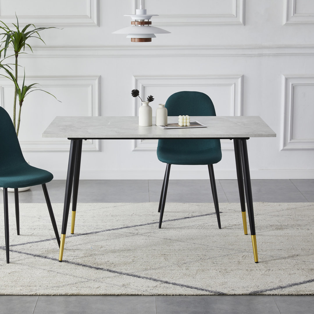 Winser Metal Base Dining Table Mercer41 Table Top 