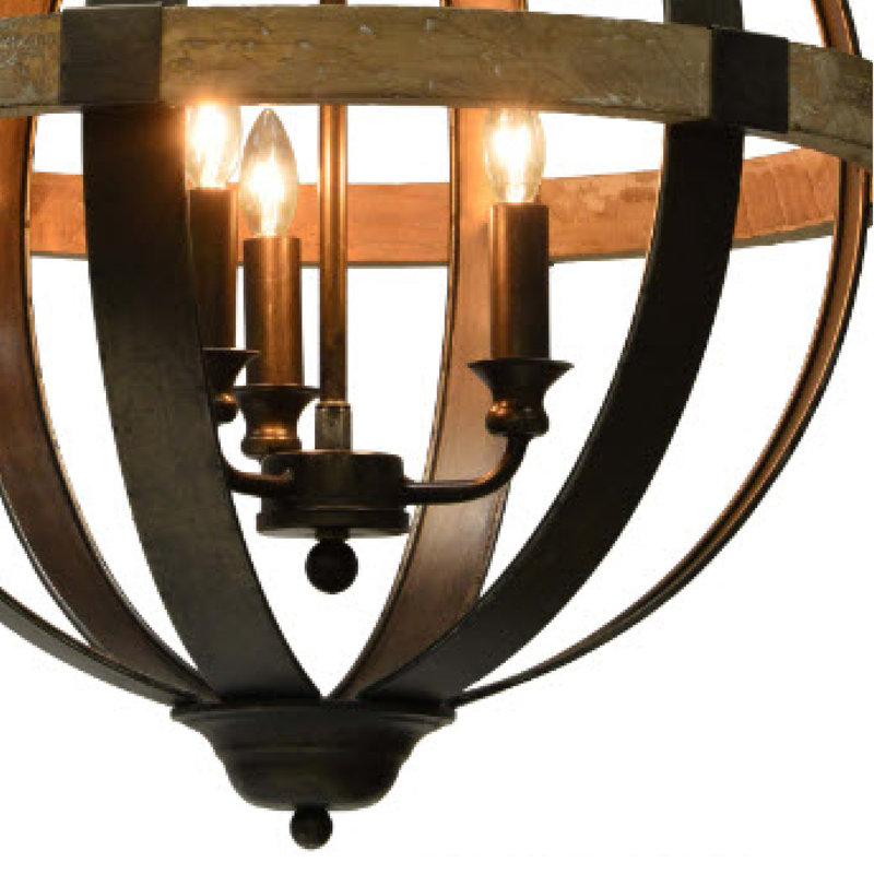 Kyler 3 - Light Dimmable Globe Chandelier
