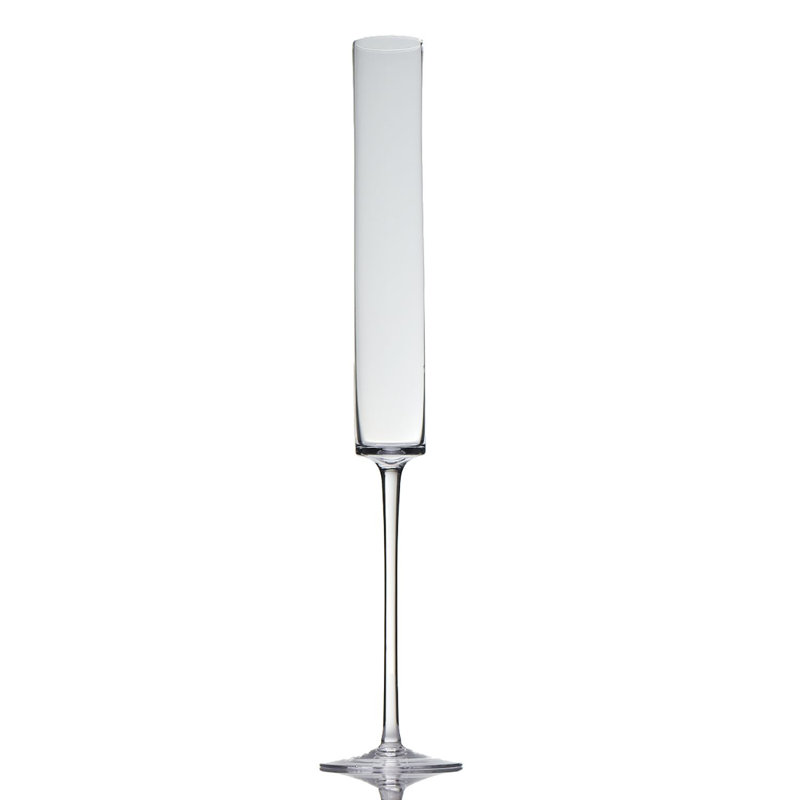 Photophore en verre, H 23,5 po x l 2 po x P 2 po