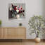 Roses, fleurs, jardin printanier sur blanc, fleur romantique classique, art mural naturel