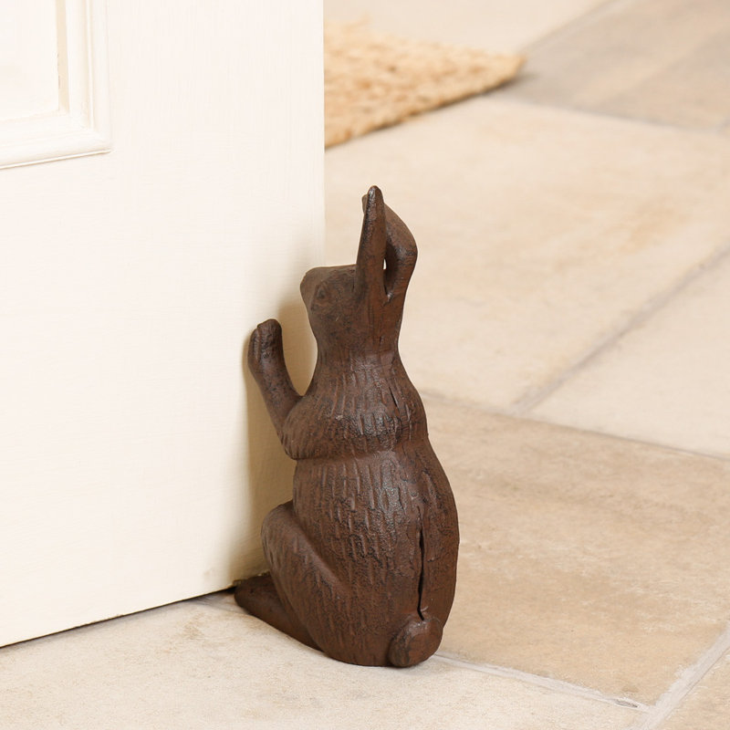 Heavyweight Rabbit Cast Iron Door Wedge