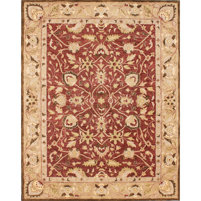 Tapis oriental en laine touffeté à la main Holborne, Rectangle 9 pi x 12 pi