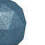  Ornement en forme de boule géométrique de 8 po au fini pailleté chocolat.-1859517148