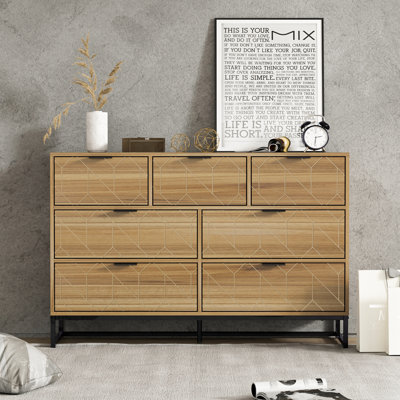 Commode décorative 7 tiroirs