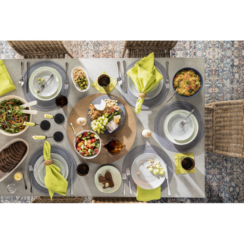 Newbury Porcelain China Dinnerware Set 16 Piece - Service for 4