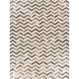 Natural Hide Cowhide Chevron Area Rug