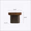 Ensemble de 2 tables basses gigognes rondes Handcraft