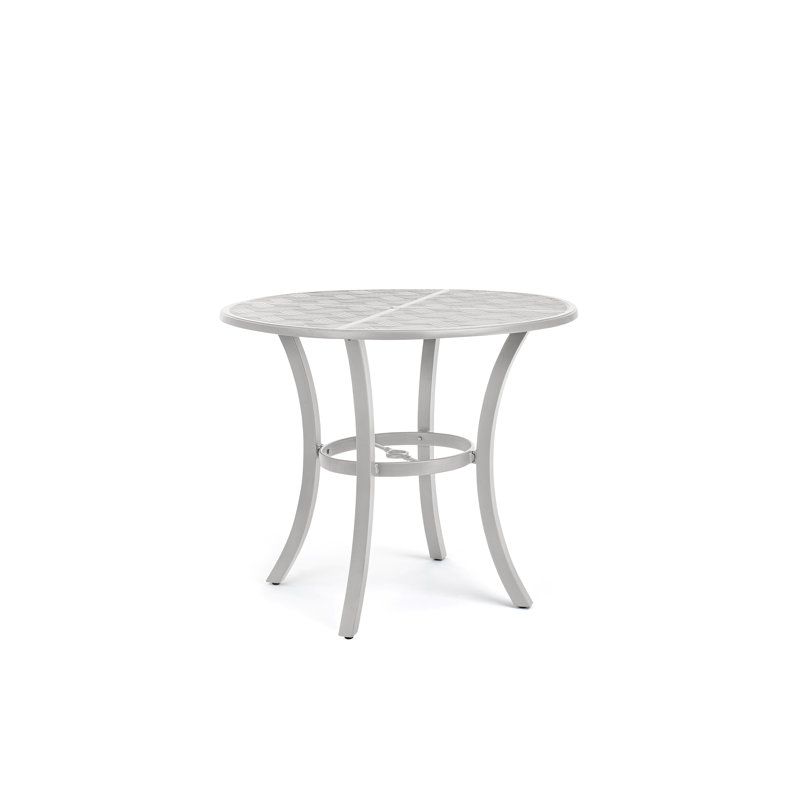 Merge Tables Outdoor Round Balcony Table, Coastal Mist