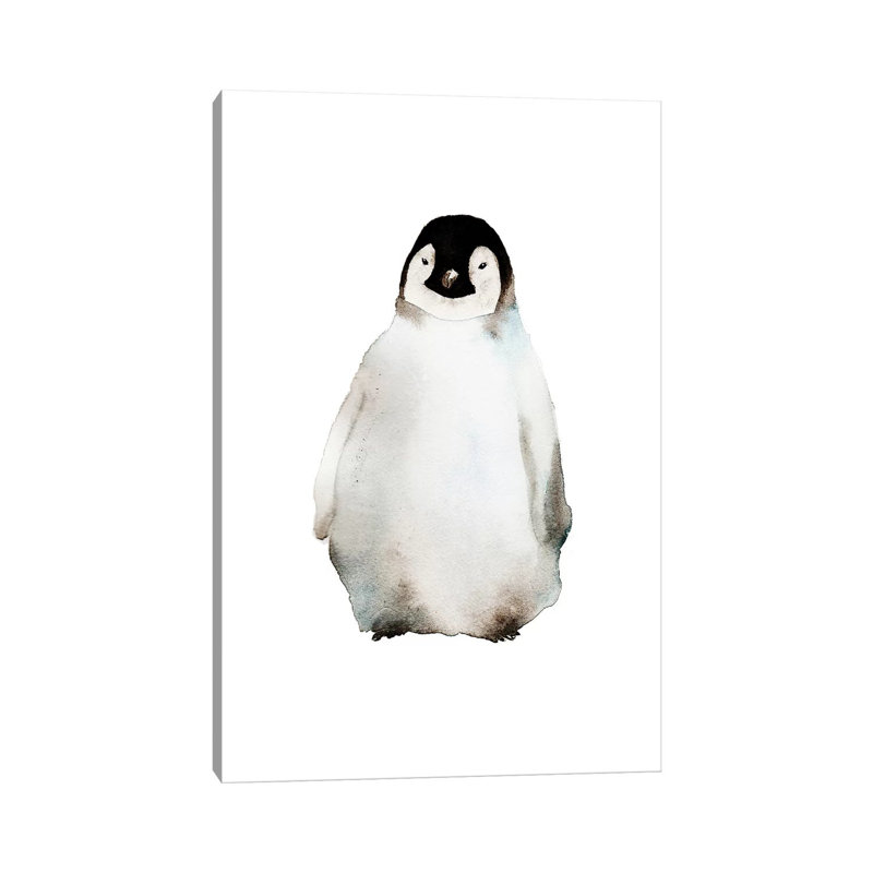 Penguin by ANDA Design - Wrapped Canvas Gallery-Wrapped Canvas Giclée, 20.32 cm H x 30.48 cm W