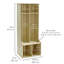 Birch 2-Section Locker with Upper Cubbies