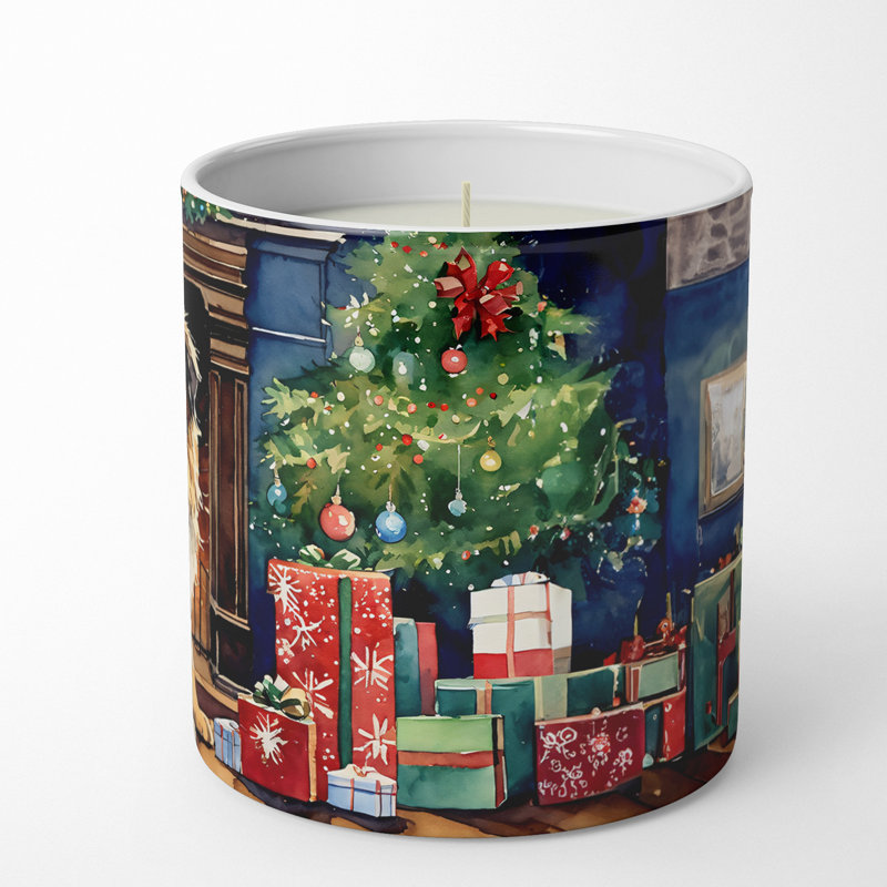 Scented Unscented Flameless Tumbler Candle with Ceramic Holder