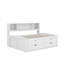 Lit de jour double avec 2 armoires, tablettes et tiroirs-332234862