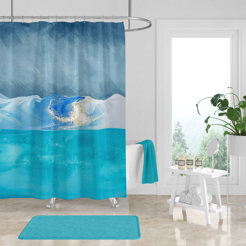 Anna-Sofia Abstract Shower Curtain, 70" W x 93" L