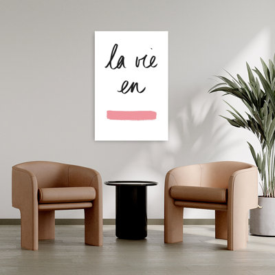 La Vie En Rose Contemporary Wall Art Print