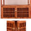 Bibliothèque en bois massif de style rétro