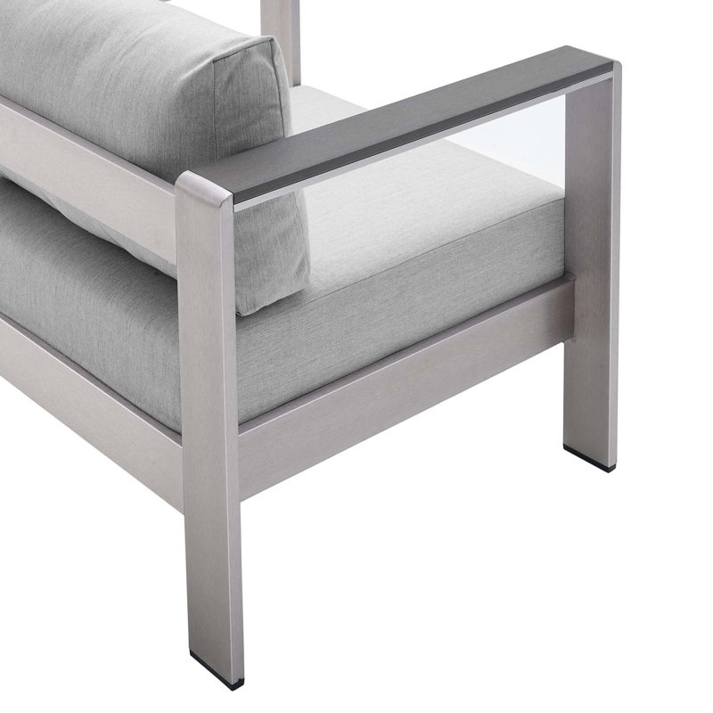 Fauteuil d'extérieur Shore Sunbrella, gris