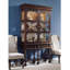 William And Mary Solid Wood Lighted Curio Cabinet